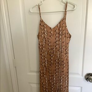 12th Tribe Satin Midi Dress